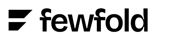 Fewfold wordmark — black